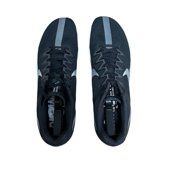 NIKE ZOOM RIVAL DISTANCE BLACK TRACK SPIKES DC8725-001 MENS SIZE 12.5 NEW BLACK - Picture 4 of 9